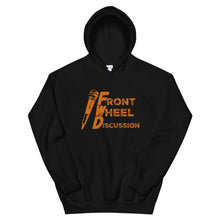 Load image into Gallery viewer, Front Wheel Discussion Orange Logo Hoodie