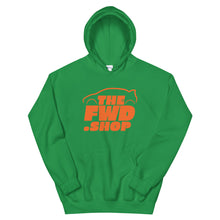 Load image into Gallery viewer, Front Wheel Drive Shop Orange Logo Hoodie