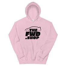 Load image into Gallery viewer, Front Wheel Drive Shop Black Logo Hoodie