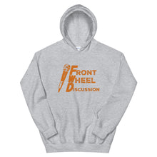 Load image into Gallery viewer, Front Wheel Discussion Orange Logo Hoodie
