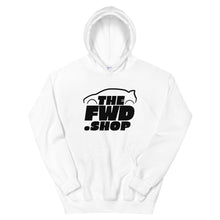 Load image into Gallery viewer, Front Wheel Drive Shop Black Logo Hoodie