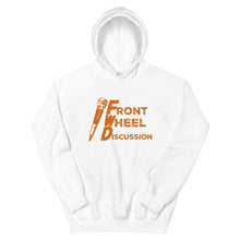 Load image into Gallery viewer, Front Wheel Discussion Orange Logo Hoodie