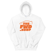 Load image into Gallery viewer, Front Wheel Drive Shop Orange Logo Hoodie
